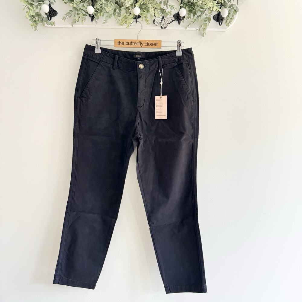 Quince Black Chino Pants New 30 Stretch Career Professional Sustainable w5007